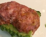 豪快に！ゴーヤ肉詰めカレー風味作り方3写真
