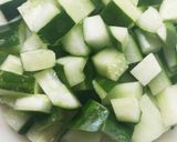 カリカリ食感が美味しい胡瓜のチャーハン作り方1写真