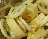 レンコンの青海苔焼きダシダ味♪作り方2写真
