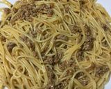 丸美屋麻婆豆腐の素パスタ 超大人気です!作り方5写真