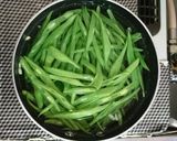 いんげんと豚こまの味噌炒め作り方3写真