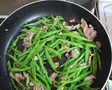 いんげんと豚こまの味噌炒め作り方6写真