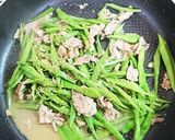 いんげんと豚こまの味噌炒め作り方7写真
