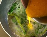 ほうれん草と卵のスープ作り方5写真