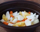 旬の梨で！！スパイシーカレーチキン煮込み作り方3写真