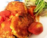 豆腐と鶏挽き肉の煮込みハンバーグ作り方9写真