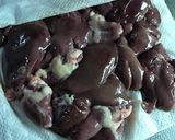 鳥レバーガーリックソテー作り方1写真