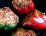 豆腐とひき肉でピーマンの肉詰め作り方6写真
