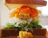 トウモロコシと苦瓜のわんぱくサンドイッチ作り方9写真