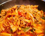 豆モヤシと豚肉のピリ辛炒め 韓国家庭料理作り方10写真