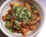 超楽々 居酒屋 鶏皮キムチ 作ります作り方6写真