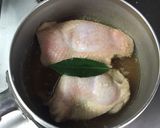 鶏モモ肉コンソメゼリーかけ（低脂肪）作り方1写真