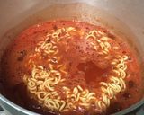 辛ラーメンで桝元のトマト辛麺風ラーメン作り方3写真
