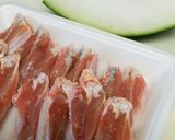 冬瓜と手羽中のスープ作り方1写真