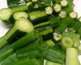 夏の終わりの ねばトロスープ作り方1写真