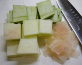 簡単！スイカの皮の肉巻き作り方1写真