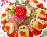 お祝い寿司ケーキ作り方1写真