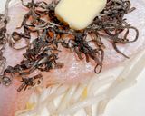 連子鯛の塩昆布バターレンジ蒸し作り方1写真