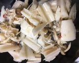 蓮根ときのこのペペロンチーノ作り方6写真