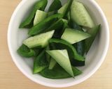 ピーマンときゅうりの甘酢かけ作り方4写真