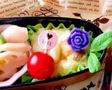 もち麦入りあずきご飯 揚げ餃子 秋弁当作り方3写真