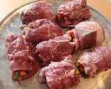 薄切り肉で♪インゲンとニンジンの豚肉巻き作り方5写真
