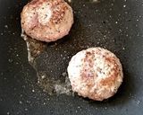 りんごソースのハンバーグ作り方4写真