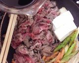アスパラと赤パプリカの焼き肉風すきやき♡作り方7写真