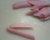 ブロッコリーとお魚ソーセージのオイマヨ炒作り方2写真