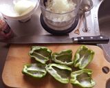 ピーマンの鱈詰め♡マヨネーズ焼き♪作り方3写真