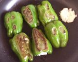 ピーマンの鱈詰め♡マヨネーズ焼き♪作り方7写真