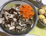 秋です。栗ときのこの蒸しおこわ作り方1写真