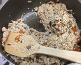 秋です。栗ときのこの蒸しおこわ作り方2写真
