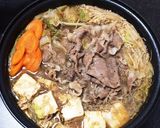 鍋・すき焼きアレンジ！余りで簡単卵とじ！作り方1写真