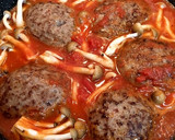 煮込みハンバーグ トマト缶で簡単作り方7写真