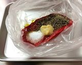 和牛のかたまり肉はローストビーフで。作り方2写真