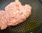 かぼちゃとひき肉の煮物作り方1写真