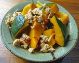 かぼちゃとひき肉の煮物作り方5写真