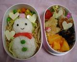 ☆本当に簡単♪かわいいゆきだるま弁当☆作り方4写真