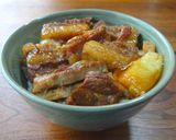 台湾風豚ばら煮込み丼作り方6写真