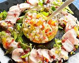 タコと鶏ささみのラビゴットソースがけ♪作り方4写真