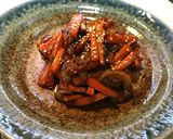 ニンジンと豚肉のメイプルシロップきんぴら作り方9写真