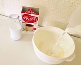 ちょー簡単❤︎プリンシェイク作り方1写真