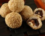 簡単！手作りおやつ♪くるみ入りごま団子作り方8写真