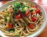 ＊マクロビ＊冷製めかぶパスタ作り方6写真