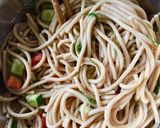 ＊マクロビ＊冷製めかぶパスタ作り方5写真