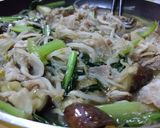 豚バラとなすと小松菜のあんかけ焼きそば作り方5写真