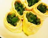 美味しい！ピーマン入り卵焼き♪作り方5写真