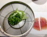 簡単！生ハム入りしらすと水菜のパスタ☆作り方2写真