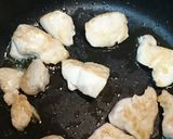 ツルムラサキとササミのめんつゆマヨ炒め作り方3写真